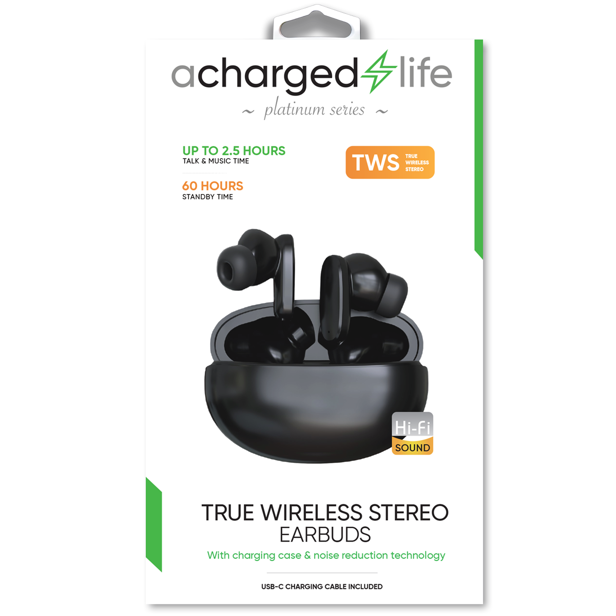 CL304 - A Charged Life TWS Mini Earbud - Black
