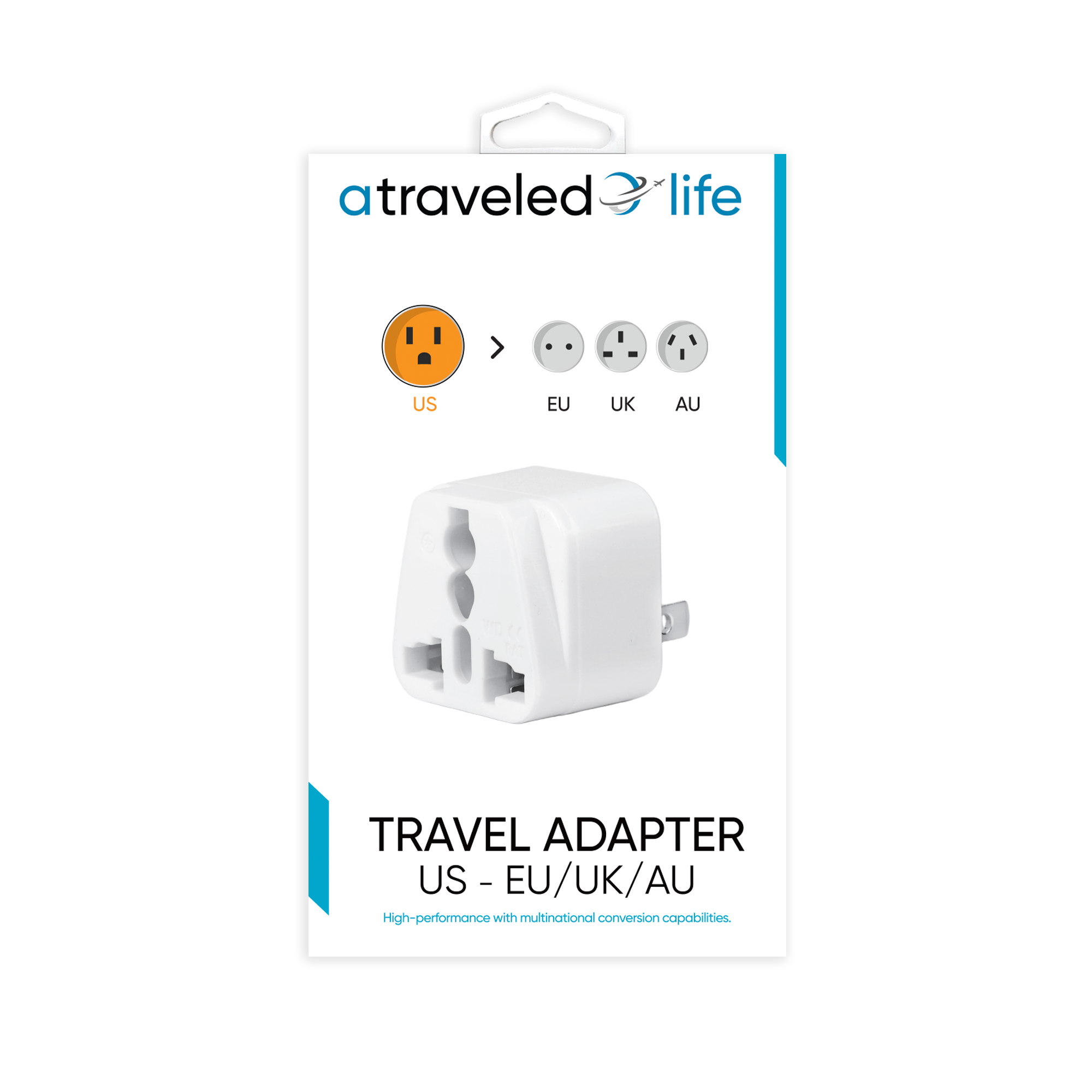 CL810 - A Traveled Life US to EU/UK/AU Plug