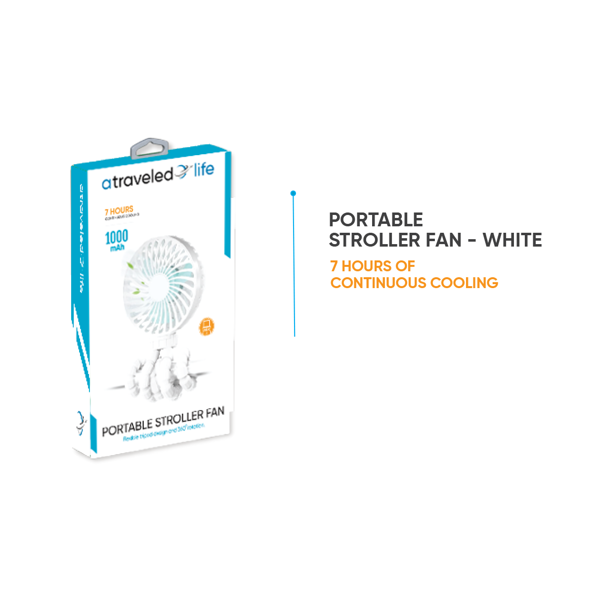 Fan Stroller White