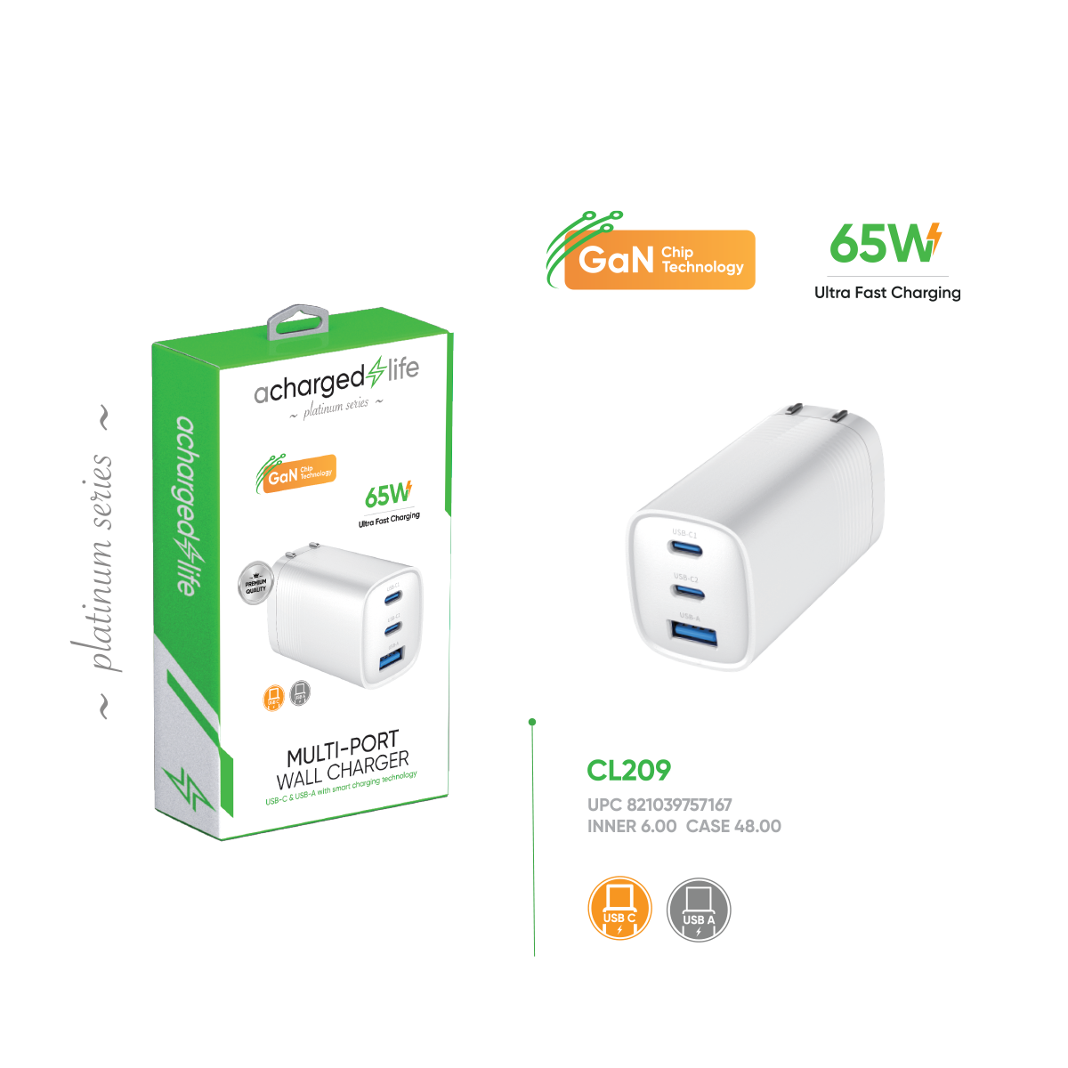 Wall Charger 65W Multi Port