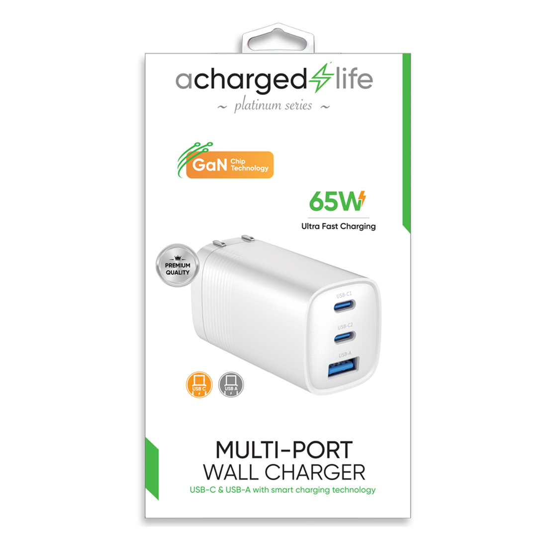 CL209 - A Charged Life Wall Charger 65W Multi Port