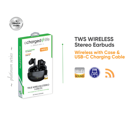CL304 - A Charged Life TWS Mini Earbud - Black