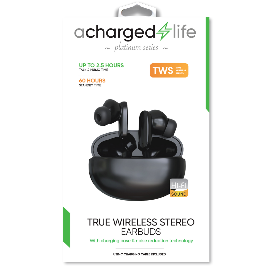 CL304 - A Charged Life TWS Mini Earbud - Black