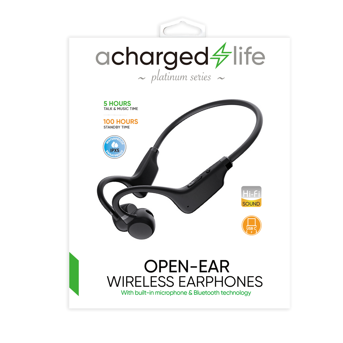 CL311 - A Charged Life Waterproof Wireless Bluetooth (Bone Conducting) IPX5