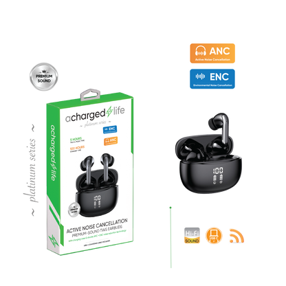 CL313 - A Charged Life TWS Earbuds Premium Sound ANC + ENC