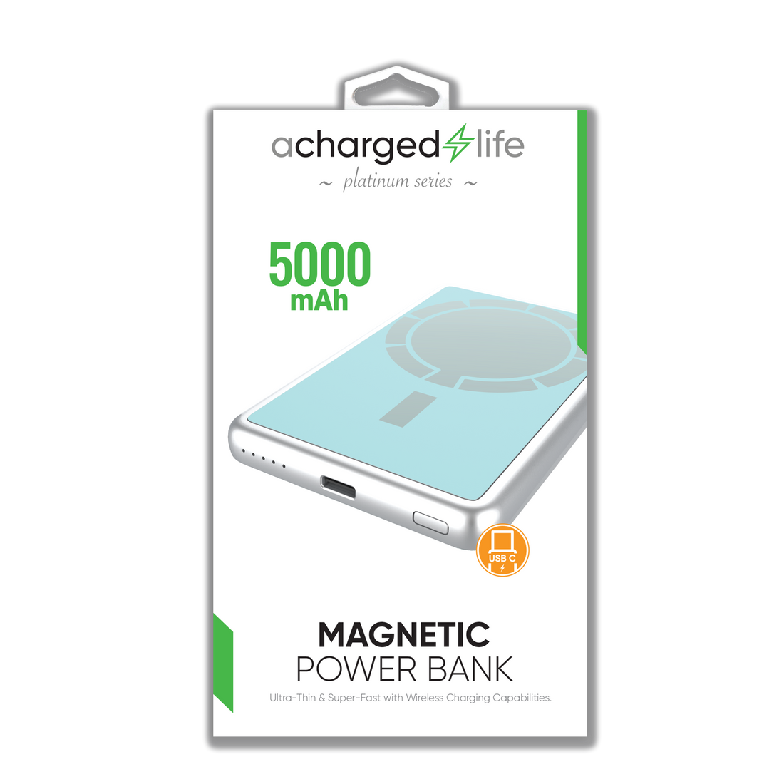CL502 - A Charged Life Power Bank 5000mAh Magnetic