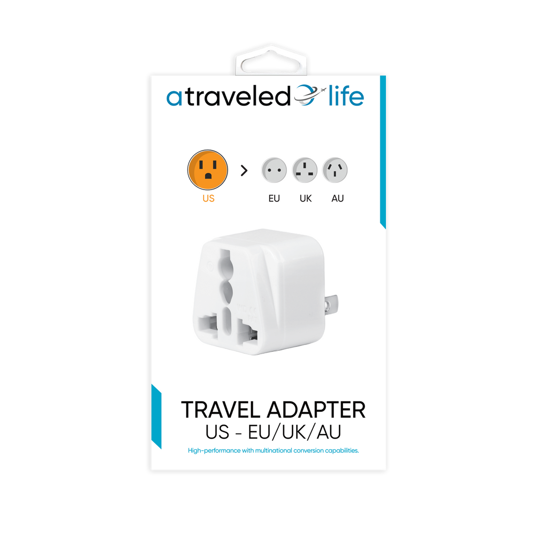 CL810 - A Traveled Life US to EU/UK/AU Plug