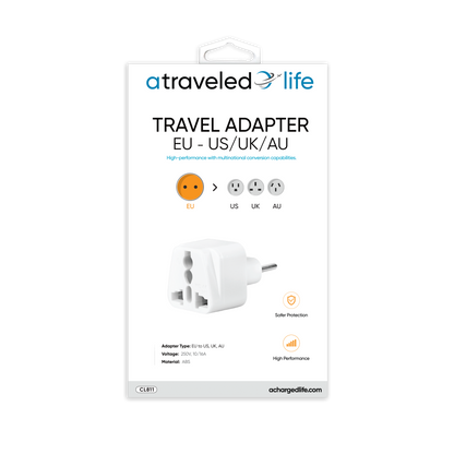 CL811 - A Traveled Life EU to US /UK/AU Plug