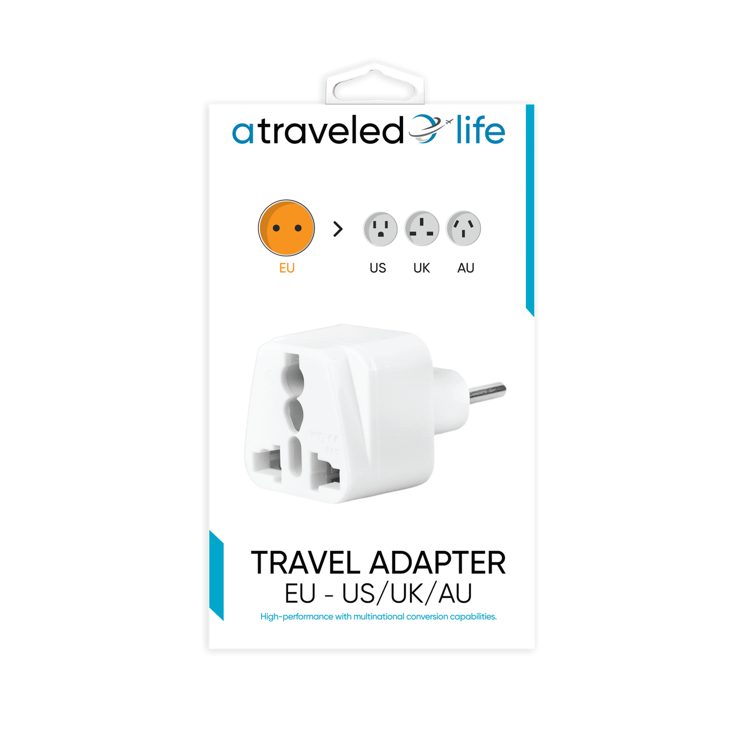 CL811 - A Traveled Life EU to US /UK/AU Plug