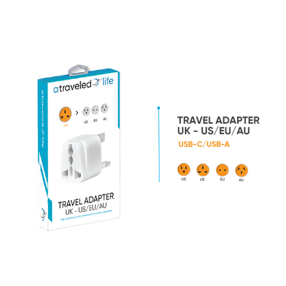 CL812 - A Traveled Life UK to US/EU/AU Plug