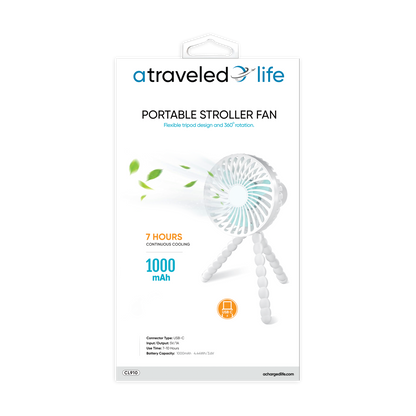CL910 - A Traveled Life Fan Stroller White