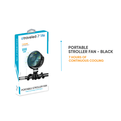 CL910 - A Traveled Life Fan Stroller Black