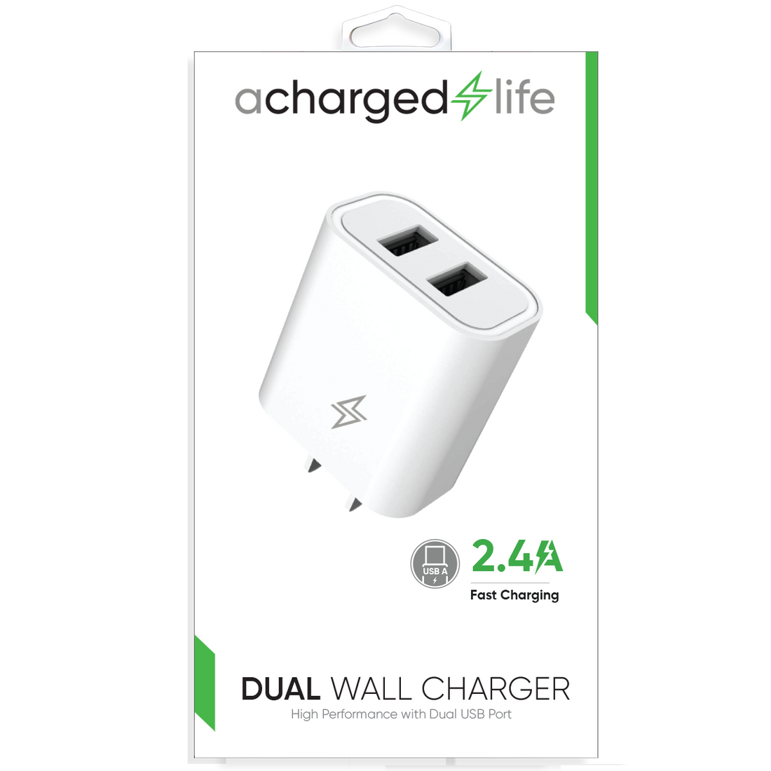 CL206 - High-Performance Dual Wall Charger 2.4A White