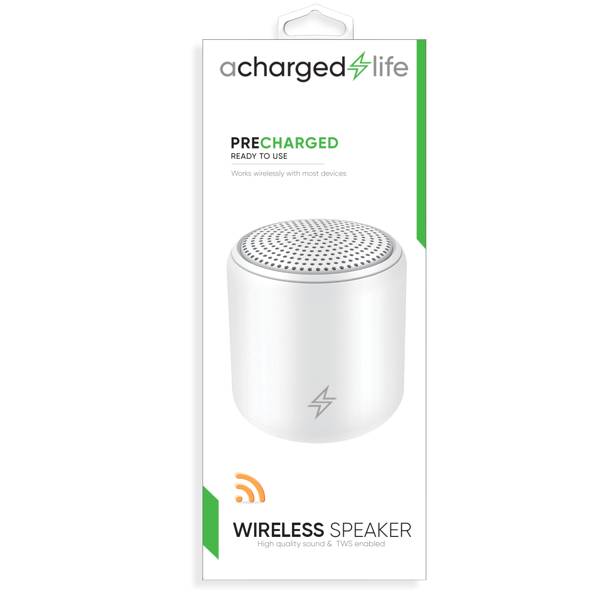 CL401 - TWS Bluetooth Speaker White - Pre-Charged &amp; BlueTooth Enabled