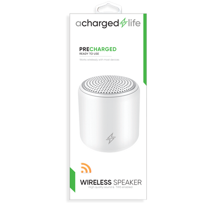 CL401 - TWS Bluetooth Speaker White - Pre-Charged &amp; BlueTooth Enabled